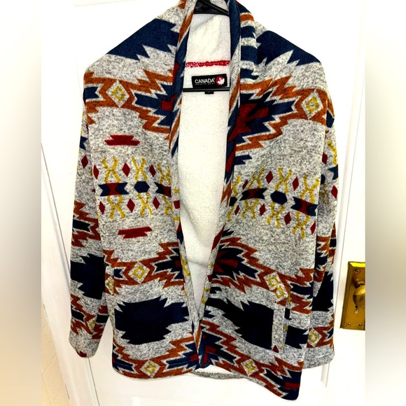 Canada Weather Gear Women Sherpa-Lined Aztec Pattern Jacket size Small - Picture 1 of 5
